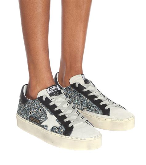 golden goose hi star glitter sneakers